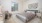 Bedroom with natural lighting and high ceilings